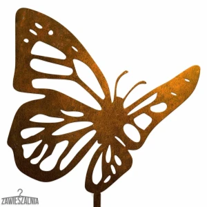 Zawieszalnia – decorazione da giardino Farfalla Arrugginita in acciaio corten XL 19×99 cm