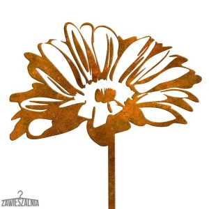 Zawieszalnia – decorazione da giardino margherita arrugginita in acciaio corten XL 21×93 cm
