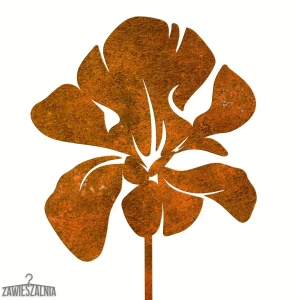 Zawieszalnia – decorazione da giardino Iris Rugginoso in acciaio corten XL 17×96 cm
