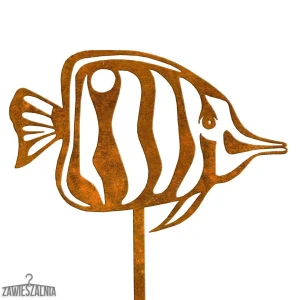 Biżuteria Ogrodowa – decorazione da giardino Pesce Ambroży XL in acciaio corten 22×94 cm