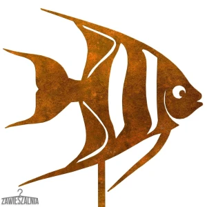Zawieszalnia – decorazione da giardino pesce arrugginito Felicja XL su palo 16×103 cm
