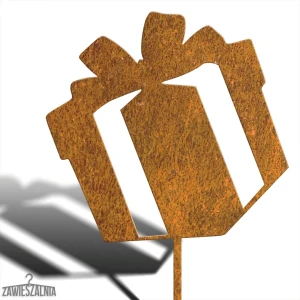 Biżuteria Ogrodowa – decorazione da giardino Regalo di Natale XXL in acciaio corten 98 cm