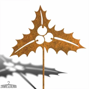 Zawieszalnia – decorazione da giardino agrifoglio XL arrugginito 92 cm in acciaio corten