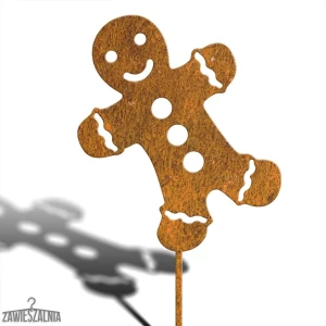 Zawieszalnia – decorazione da giardino Signor Panpepato XXL in acciaio corten 98 cm