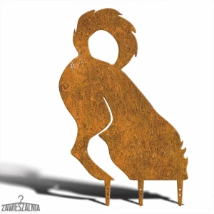 Appendino – decorazione da giardino Cane Rugginoso Scavabuchi XL in acciaio corten 45×69 cm