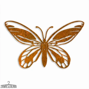 Zawieszalnia – decorazione murale 3D Farfalla Golia L 44 cm in acciaio corten