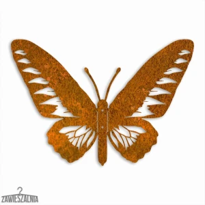 Zawieszalnia – decorazione murale 3D Farfalla del Paradiso L 44×30 cm acciaio Corten
