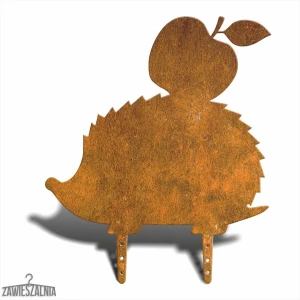 Spaventapasseri da giardino Zawieszalnia Riccio L 43×37 cm – decorazione in acciaio corten grezzo