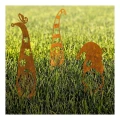 Decorazione da giardino Gnomo Wesołek L 21×41 cm – acciaio corten con patina naturale 1008-1465-2 (2)