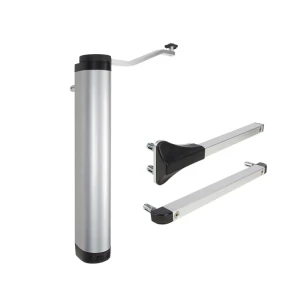 Locinox Lion – chiudiporta idraulico compatto per cancelli, colore argento