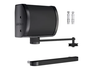 Locinox Panther – chiudiporta idraulico per cancelli, montaggio a muro e su palo, colore nero