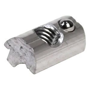 Innesto scorrevole M8 con sfera elastica per profilo FV – alluminio 6060