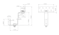 Gancio Tetto Vario "T" 120 5-6-6 Acciaio Inox H17/1.4016 PV-08-39 (2)