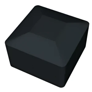 Tappo terminale nero per profilo di montaggio PV 40×40 mm – LLDPE tipo 1