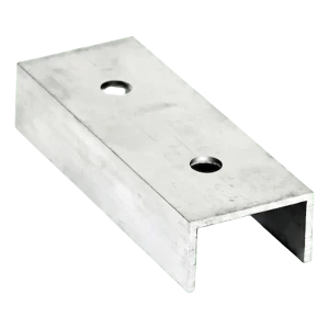 Connettore per profilo di montaggio PV in alluminio 120 mm – profilo a C 25×45×25