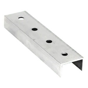 Giunzione profilo di montaggio PV in alluminio 20 cm – profilo a C 25×45×25 mm