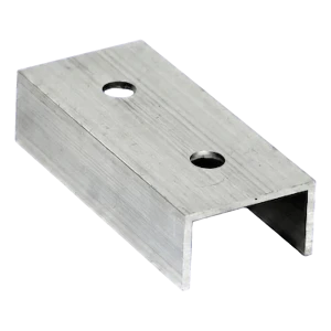 Giunto per profilo di montaggio PV in alluminio 100 mm – profilo a C 25×45×25