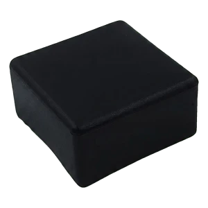 Tappo terminale piatto nero per profilo di montaggio PV 40×40 mm – tipo 3 LLDPE