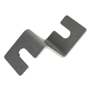 Squadretta a croce PV in acciaio A2 44,5×40 mm – connettore per profili a 90°