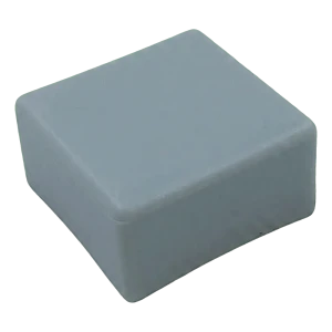 Tappo piatto grigio in LLDPE per profili di montaggio PV 40×40 mm – tipo 3