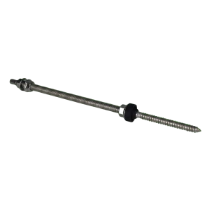 Vite bigrip M10×300 mm A2 per adattatori e triangoli PV con guarnizione EPDM