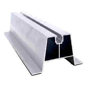 Ponte trapezoidale in alluminio H-70 con EPDM 400 mm – montaggio FV su lamiera grecata