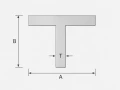 Profilo T in alluminio 30×30×3 mm – sezione T EN AW-6060 lunghezza 2000 mm 001-868 (2)