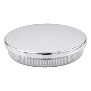 Tappo piatto a pressione per tubo di ringhiera Ø42,4 mm AISI 304 lucido