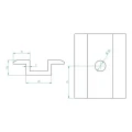 Morsetto centrale PV basso L50 nero verniciato 002-045 (4)