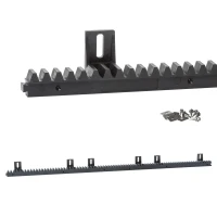 Cremagliera per cancelli scorrevoli autoportanti Plastica L1000X20 fino a 800 kg