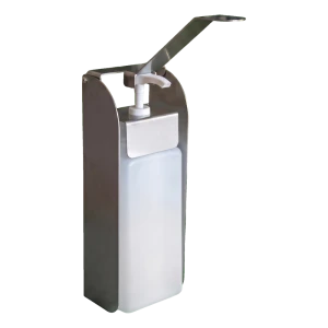 Dispenser a gomito per gel disinfettante in acciaio inox da 1000 ml