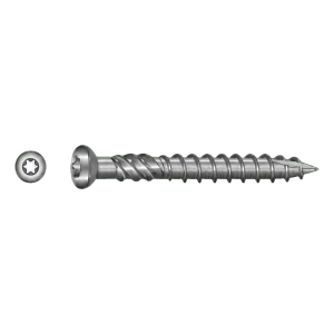 Vite per terrazza acciaio inox A2 TX25 5,0×50 mm – confezione da 100 pz.