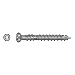 Vite per terrazzo acciaio inox A2 TX25 5,0×70 mm – confezione da 100 pz.