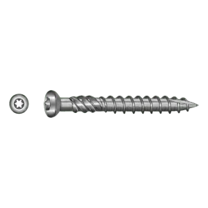 Vite per terrazze acciaio inox A2 TX25 5,0×80 mm – confezione da 100 pz.