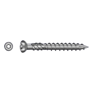 Vite per terrazza in acciaio inox C1 (AISI 410) TX25 5,0×50 mm – confezione da 100 pz.