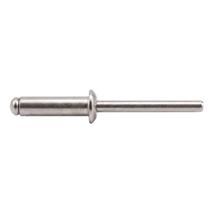 Rivetto cieco aperto A2/A2 3,0×10 mm ISO 15983 – testa piana, 500 pz.