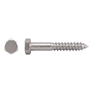 Vite per legno con testa esagonale DIN 571 A2 5×50 mm – confezione da 200 pz.