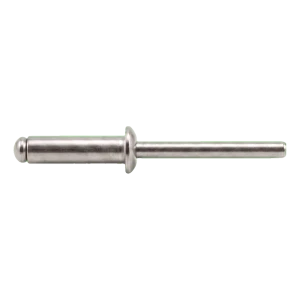 Rivetto cieco aperto A2/A2 a testa piatta 4,0×16 mm ISO 15983 – confezione da 500 pz.