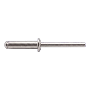 Rivetto cieco aperto A4/A4 con testa piatta 4,0×12 mm ISO 15983 – confezione da 500 pz.