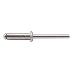 Rivetto cieco aperto A4/A4 con testa piana 3,0×12 mm ISO 15983 – confezione da 500 pz.