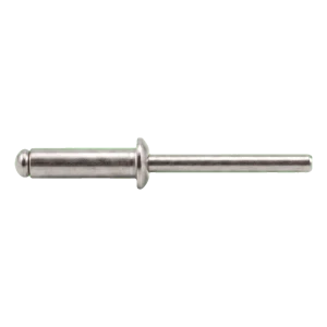 Rivetto cieco aperto A2/A2 a testa piatta 6,0×12 mm ISO 15983 – confezione da 250 pz.