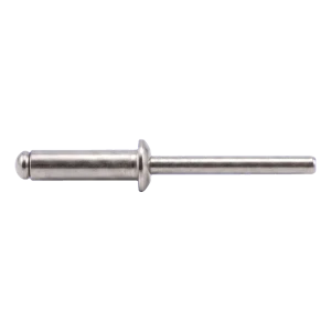 Rivetto a strappo aperto A2/A2 con testa piatta 3,0×12 mm ISO 15983 – confezione da 500 pz.