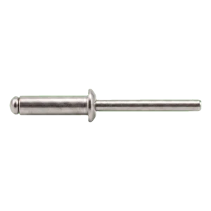 Rivetto a strappo aperto A2/A2 con testa piana 5,0×12 mm ISO 15983 – confezione da 500 pz.