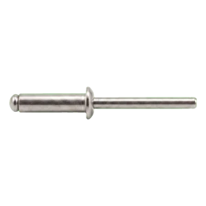 Rivetto cieco aperto A2/A2 a testa piatta 6,0×16 mm – ISO 15983 – confezione da 250 pz.