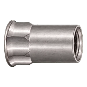 Dado a rivettare M8x17 mm conico A4 – gambo parzialmente esagonale, aperto – confezione da 250 pz.