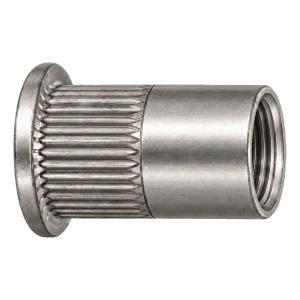 Dado a rivettare in acciaio inox A2 M8x18,5 con testa piana – scatola da 250 pz.