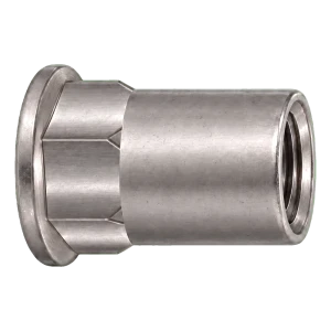 Dado a rivettare in acciaio inox A2 con testa piana M6x15,5 mm – cartone da 250 pz.