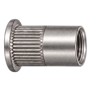 Dado a rivettare in acciaio inox A2 M6×14,5 mm a testa piatta – scatola da 250 pz.