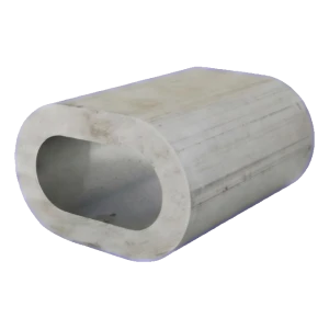 Manicotto in alluminio da pressare per funi d'acciaio da 6 mm – EN 13411-3