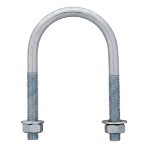 Bullone a U per tubo (staffa per tubi) zincato M6 × 28 mm, per tubo da 3/4"